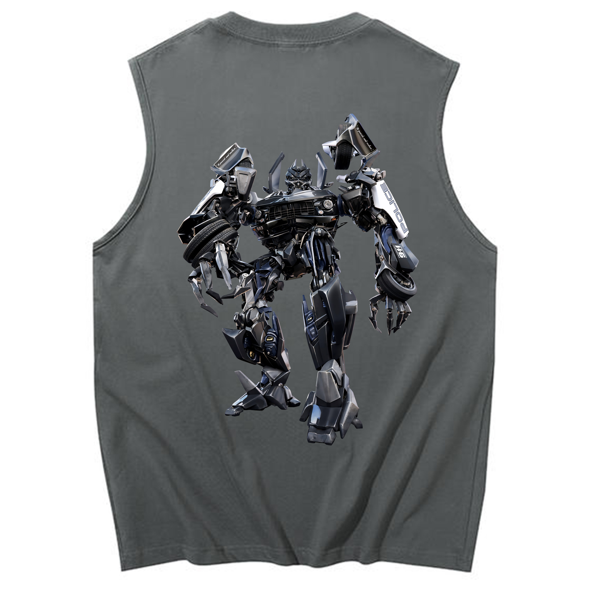 （画像用） Transformers トランスフォーマー コットン100％タンクトップ（背面プリント）